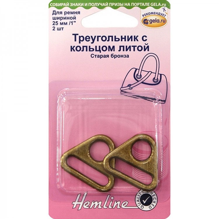 Hemline 4519.BR Треугольник с кольцом литой