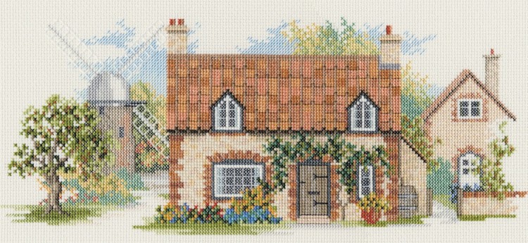 Набор для вышивания Derwentwater Designs LAN06 Old Mill Lane (Олд-Милл-лейн)