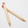 KnitPro Спицы прямые "Jumbo Birch" 35 см