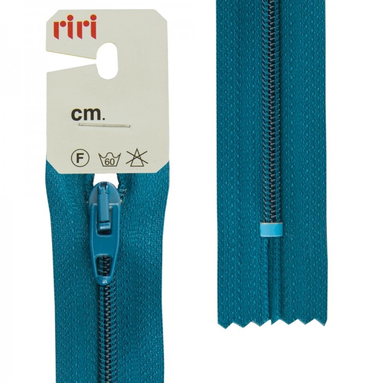 Riri 2528976/20/2738 Молния спираль, неразъемная, 4 мм, 20 см, морская волна