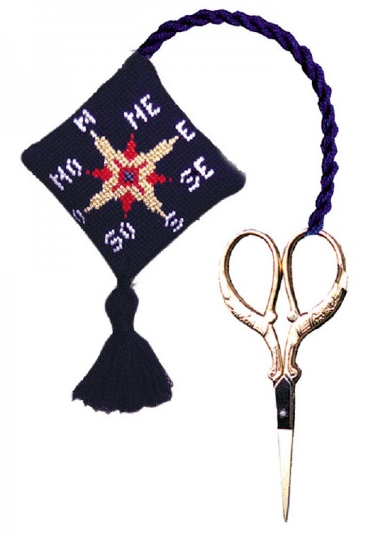 Набор для вышивания Le Bonheur des Dames 3332 Аксессур для ножниц "Porte Ciseaux Boussole (Компас)"