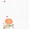 Блокнот KAWAII LOVE, наполненный любовью (розовый с кроликами)