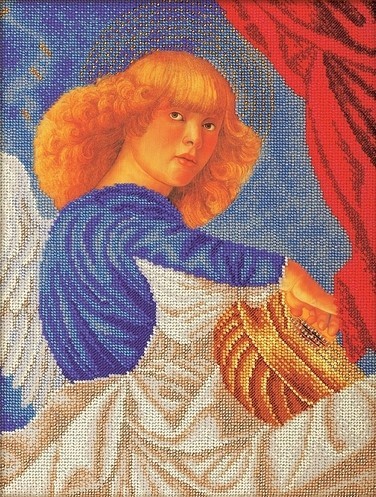 Набор для вышивания Радуга бисера В-601 Музицирующий ангел. Примо