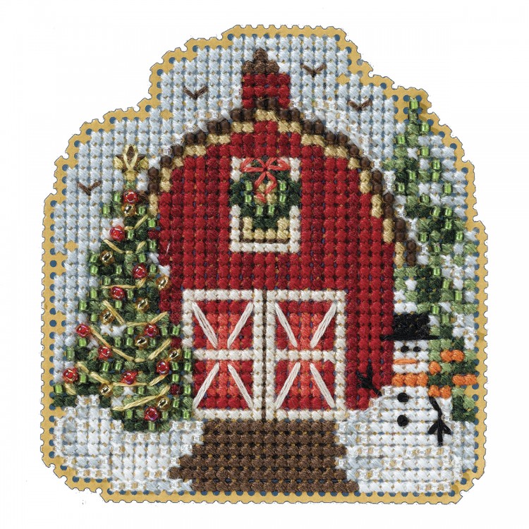 Набор для вышивания Mill Hill MH182233 Winter Barn (Зимний сарай)
