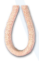 SAFISA 462-83 Шнур атласный, ширина 2 мм, цвет 83 - персиковый