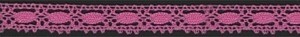 IEMESA 1798/3L Мерсеризованное хлопковое кружево, ширина 15 мм, цвет темно-розовый