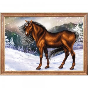 Магия канвы КС-061 Конь на снегу
