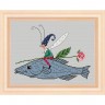 Набор для вышивания Acufactum 24010-01 Влюбленный Эльф на рыбе