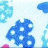 SAFISA 6530-20мм-65 Косая бейка с рисунком, хлопок/полиэстер, ширина 20 мм, цвет 65 - голубой/синий