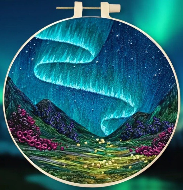 Набор для вышивания YoHobby yoli.124 Северное сияние