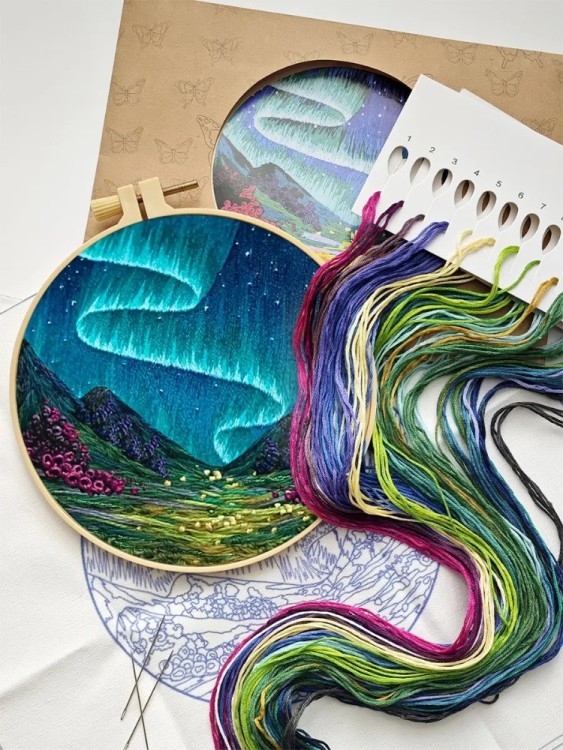 Набор для вышивания YoHobby yoli.124 Северное сияние