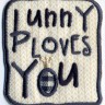 HKM 32554/1SB Термоаппликация "Bunny loves you"