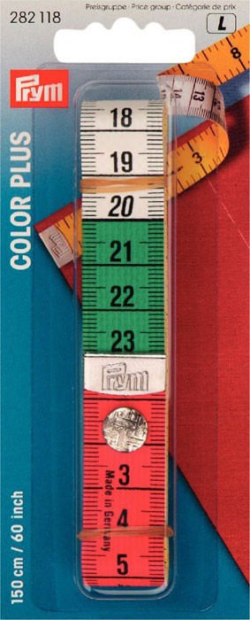 Prym 282118 Измерительная лента с сантиметровой и дюймовой шкалой Колор Плюс