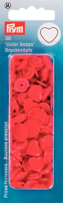 Prym 393338 Кнопки "Color Snaps", сердце