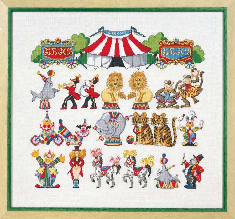 Набор для вышивания Permin 70-8410 Circus (Цирк)