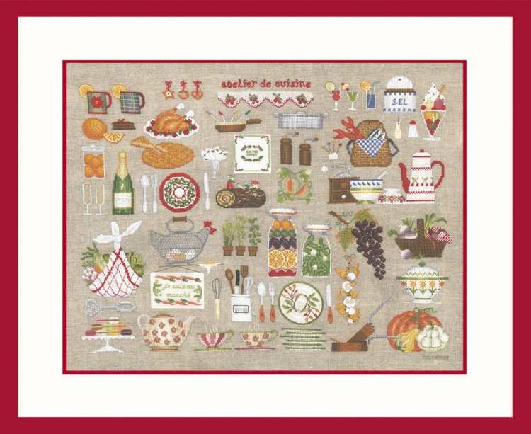 Набор для вышивания Le Bonheur des Dames 2684 Atelier Cuisine (Кухонные аксессуары)