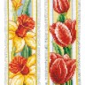 Набор для вышивания Vervaco PN-0021467 Закладка "Цветы"