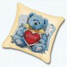 Набор для вышивания Белоснежка Р-920 Подушка "Медвежонок с сердцем"