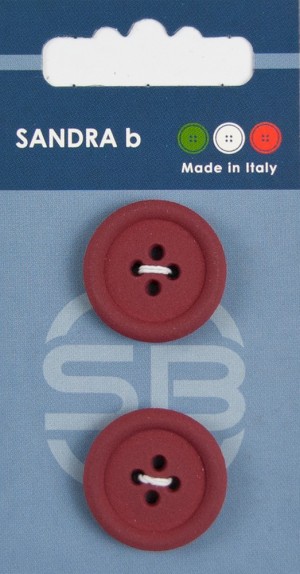 Sandra CARD063 Пуговицы, бордовый