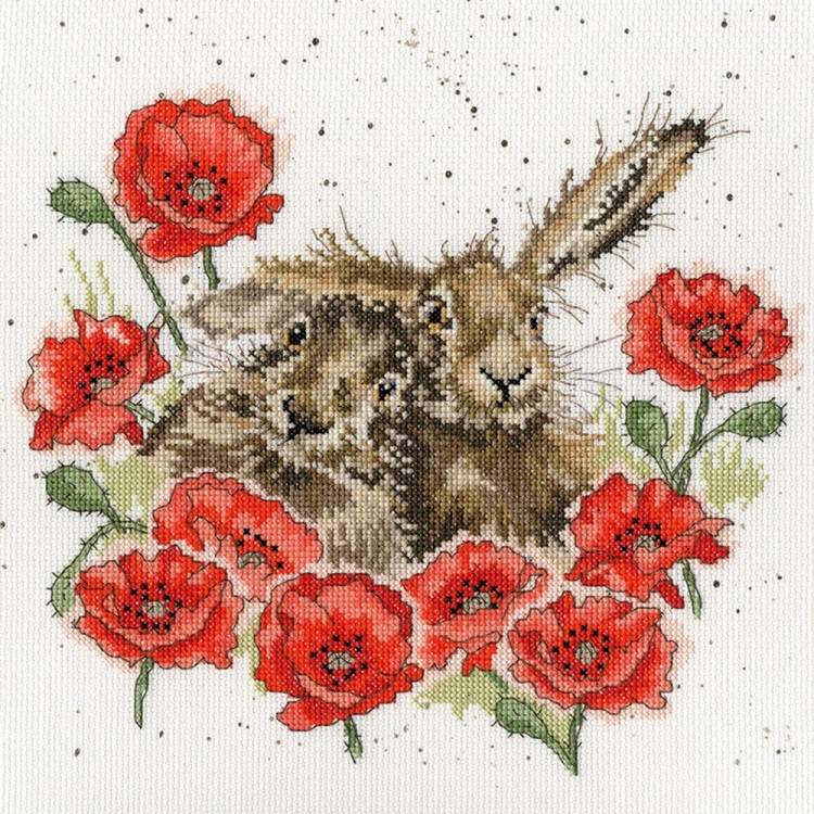 Набор для вышивания Bothy Threads XHD61 Love Is In The Hare (Любовь у зайцев)