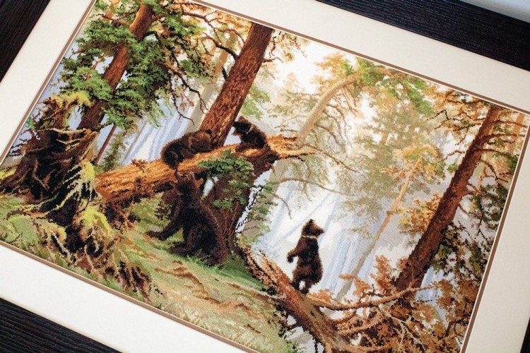 Набор для вышивания Luca-S G452 Утро в сосновом лесу