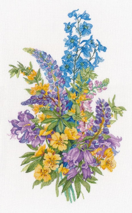 Овен 1728 Люпины (по картине Ольги Ионайтис)