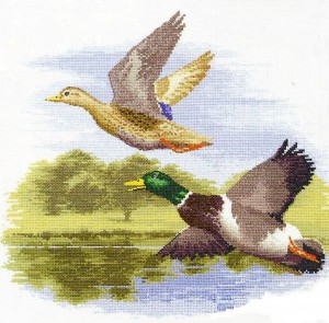 Heritage FFDF651C Mallard Ducks in Flight (Утки-кряквы в полете)