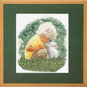 Thea Gouverneur 590A Boy and Rabbit (Мальчик и кролик)