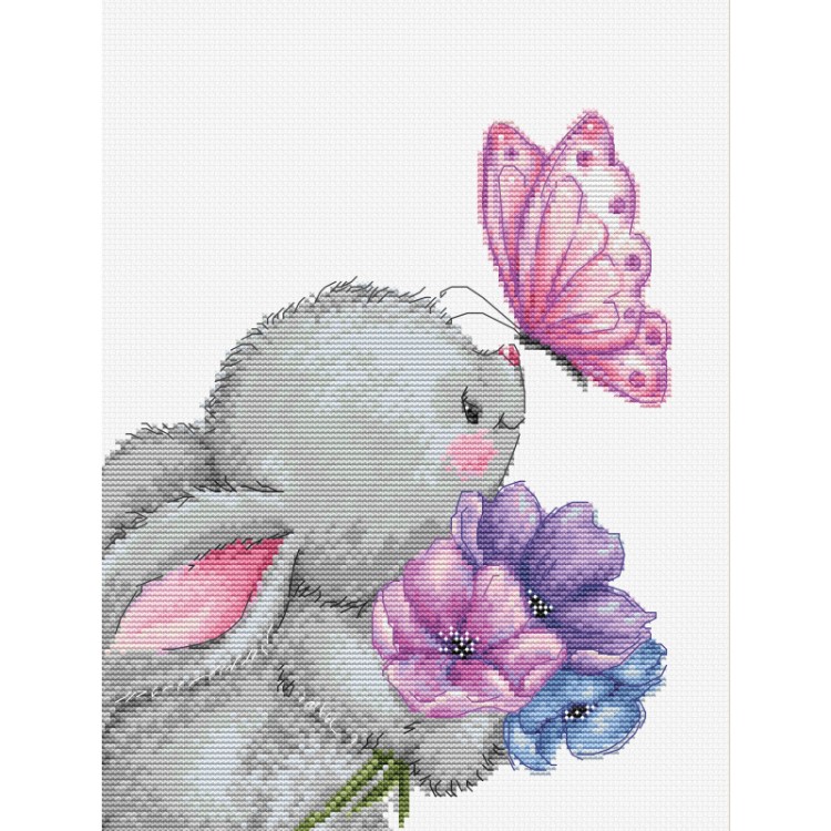 Набор для вышивания Luca-S B1235 Кролик и Бабочка