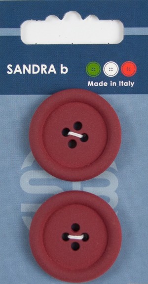 Sandra CARD064 Пуговицы, бордовый