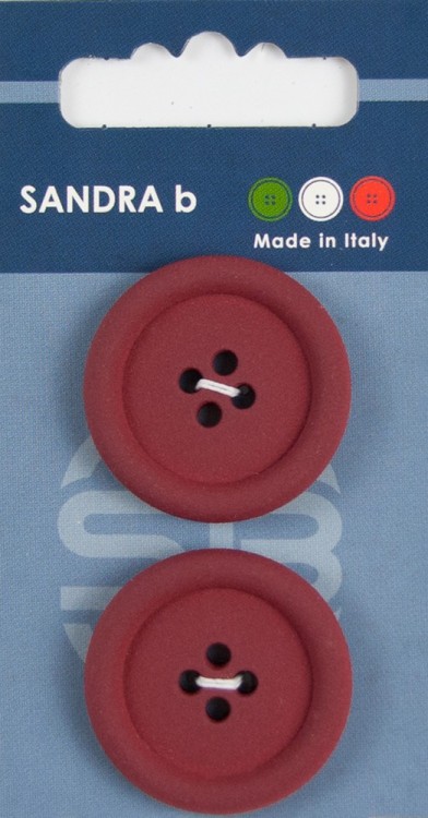 Sandra CARD064 Пуговицы, бордовый