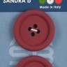 Sandra CARD064 Пуговицы, бордовый
