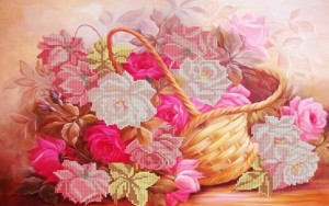 Конек 9723 Розы в корзине