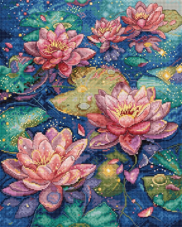 Набор для вышивания LetiStitch L9910 Water lily (Водяная лилия)