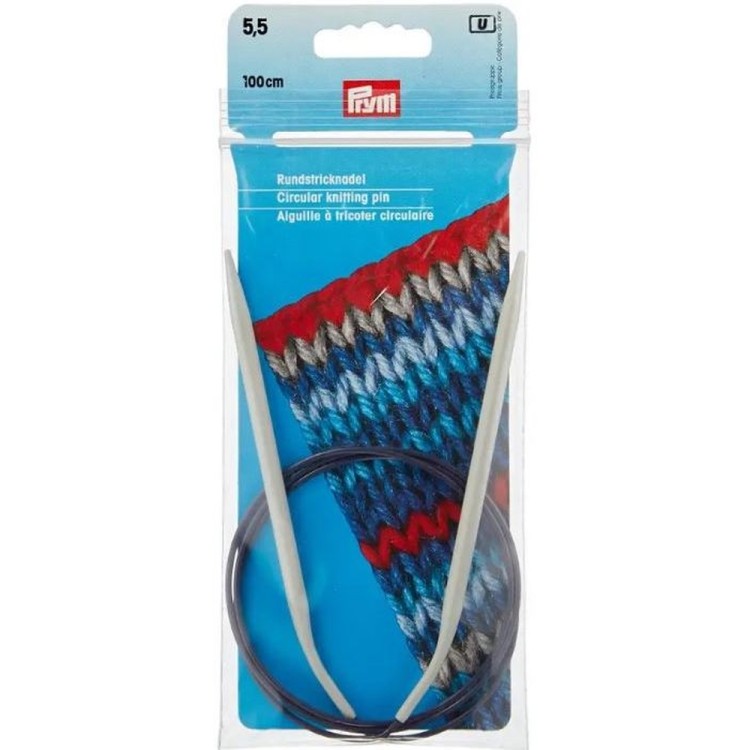 Prym Спицы круговые 100 см, алюминий