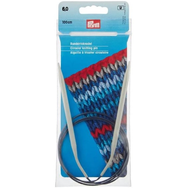 Prym Спицы круговые 100 см, алюминий