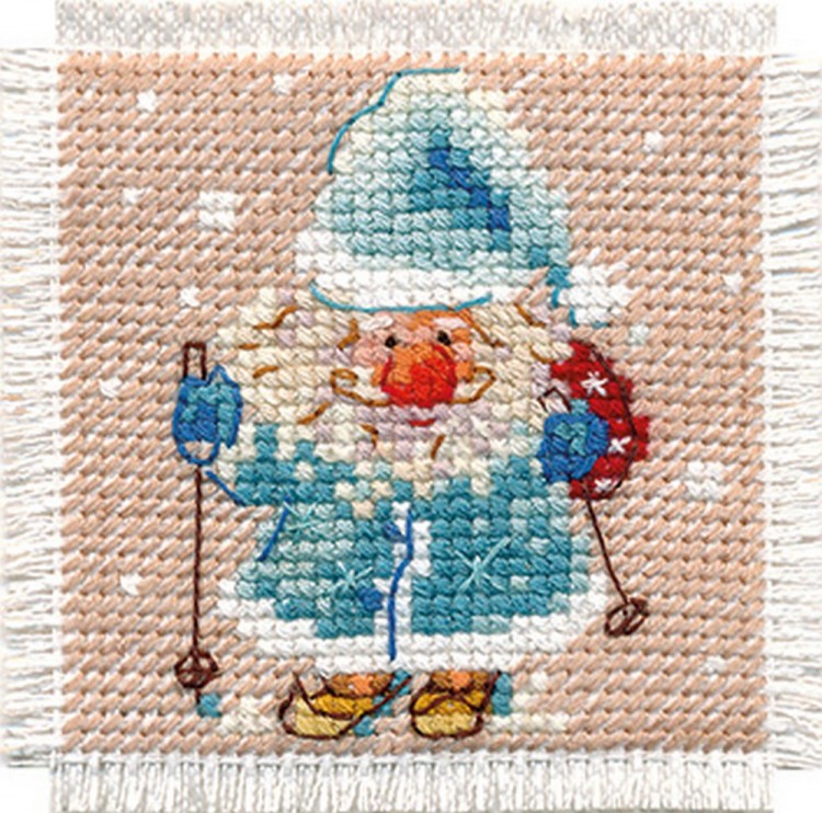 Набор для вышивания Алиса 7-01 Открытка "Дед Мороз"