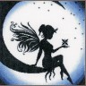 Набор для вышивания Lanarte PN-0164077 Fairy on the moon (Фея на луне)