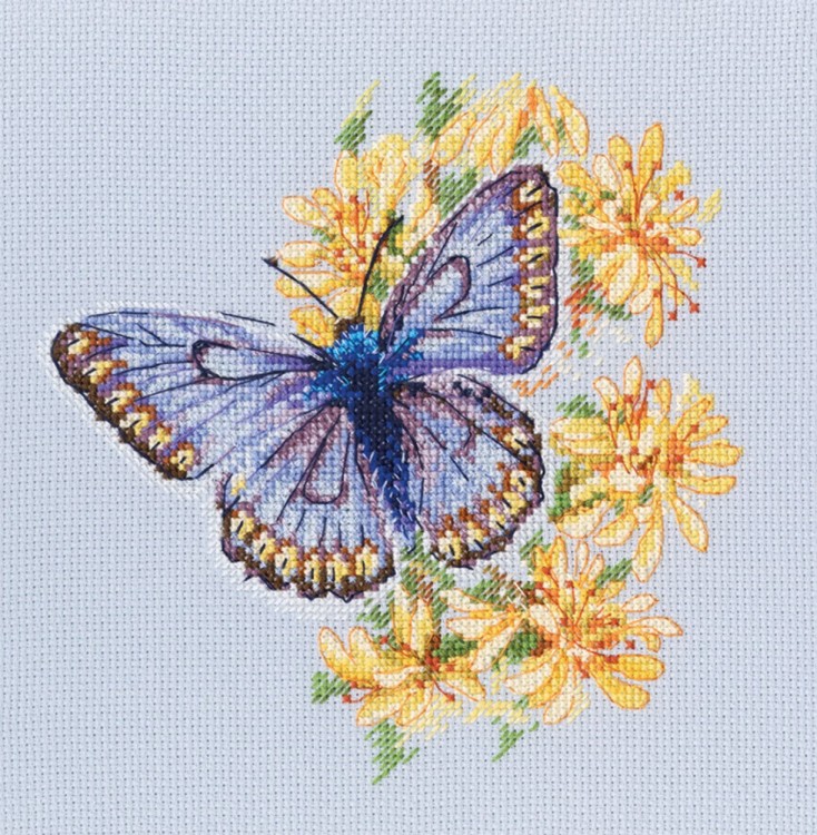 Набор для вышивания РТО M750 Бабочка на цветке