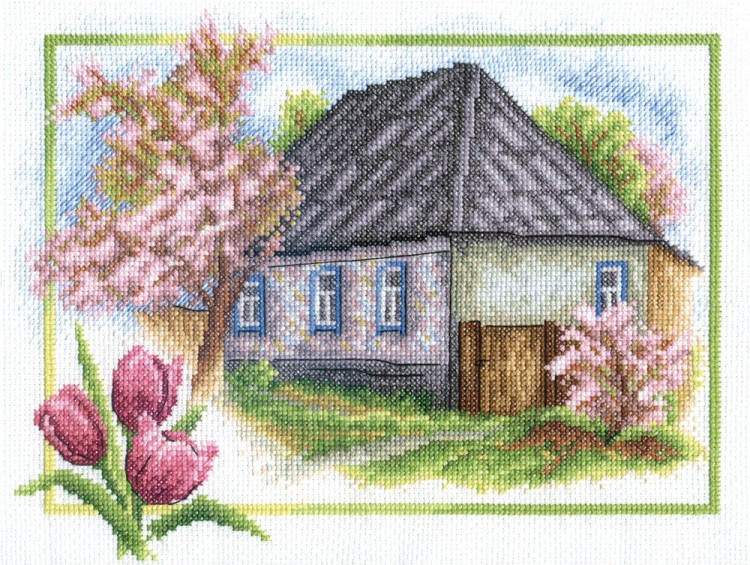 Набор для вышивания Панна PS-0332 (ПС-0332) Весна в деревне