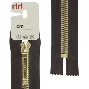 Riri 8603520/16/2226 Молния металлическая, неразъемная, 6 мм, 16 см, темный шоколад