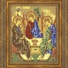 Мир багета 21БК 484-120_ПЛ Рама для иконы "Троица" Радуга бисера