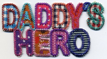 HKM 32607/1SB Термоаппликация "Daddyis Hero"