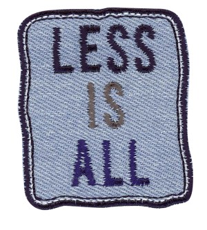 HKM 35545/1SB Термоаппликация " Less is all"