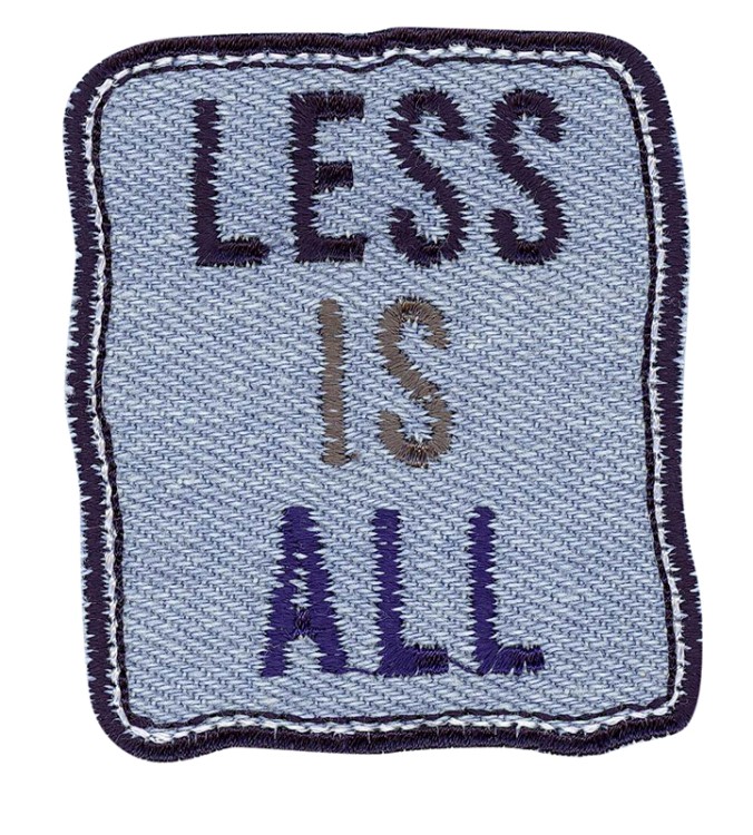 HKM 35545/1SB Термоаппликация " Less is all"