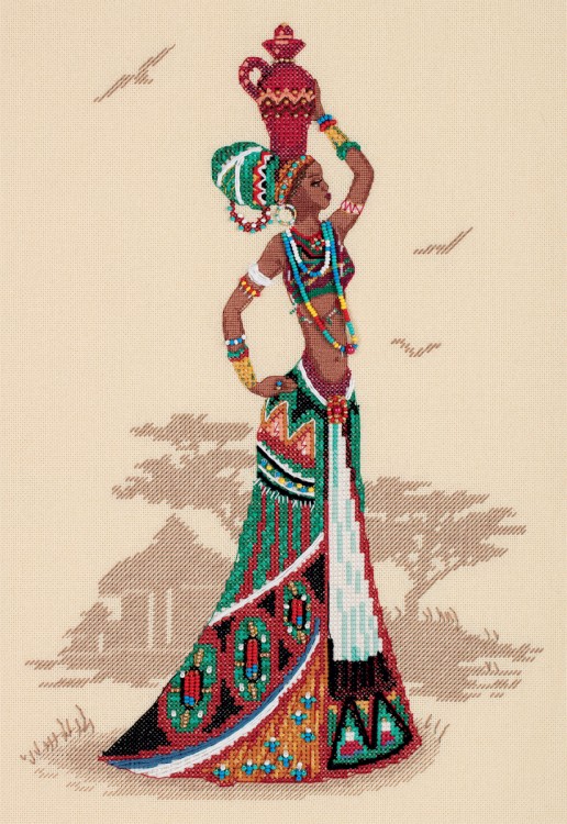 Набор для вышивания Панна NM-7270 Женщины мира. Африка