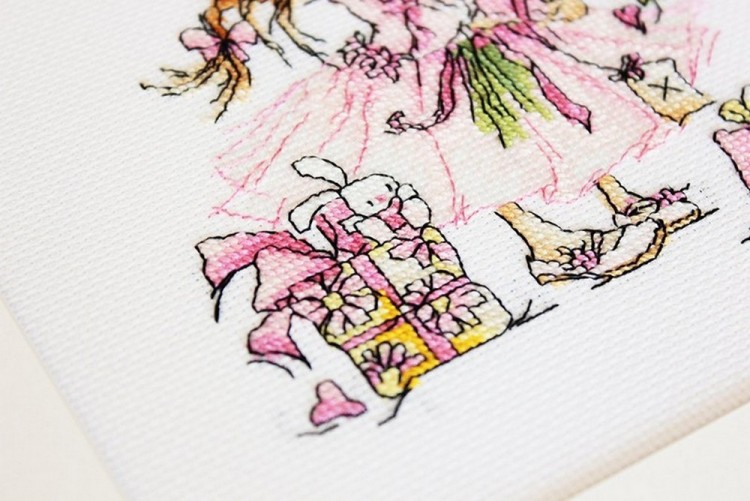 Luca-S B1055 Девочка с букетом