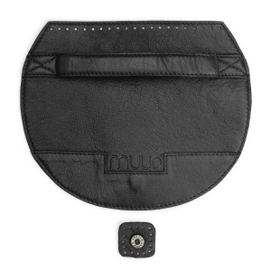 Muud QB-4459/Black Крышка для сумки с ручкой и пришивной кнопкой "Camila"