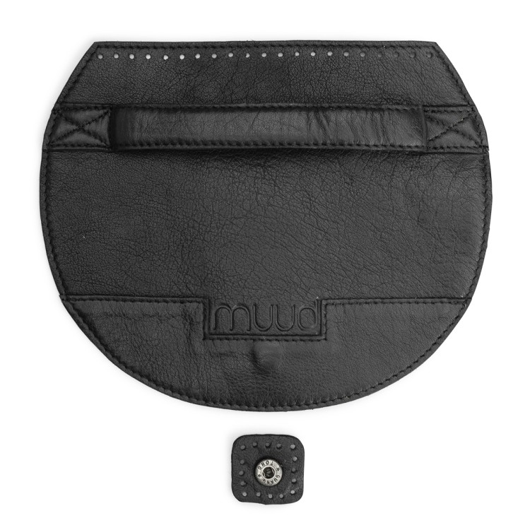 Muud QB-4459/Black Крышка для сумки с ручкой и пришивной кнопкой "Camila"