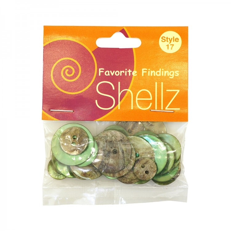 Blumenthal Lansing 1850 00017 Пуговицы "Shellz" Agoya Green